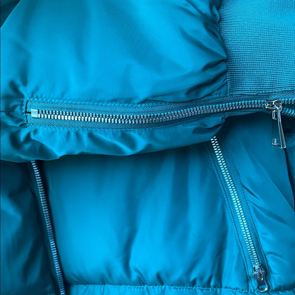 Green Puffer Jacket Giovanni Paris Size M - Picture 5 of 8
